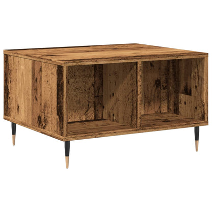 Mesa De Centro Madera Ingeniería Madera Envejecida 60x50x36,5cm_0