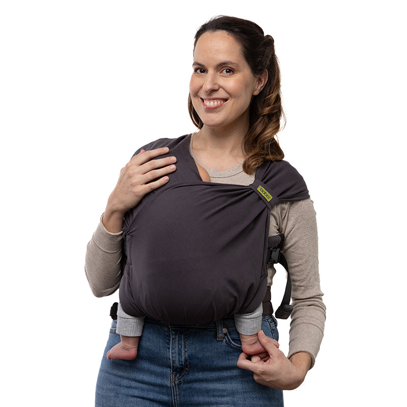 Portabebé Evolutivo Fular Mochila Boba Bliss Charcoal_0