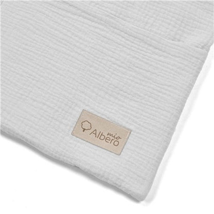 Organizador De Cuna Con Compartimentos Muselina Gris