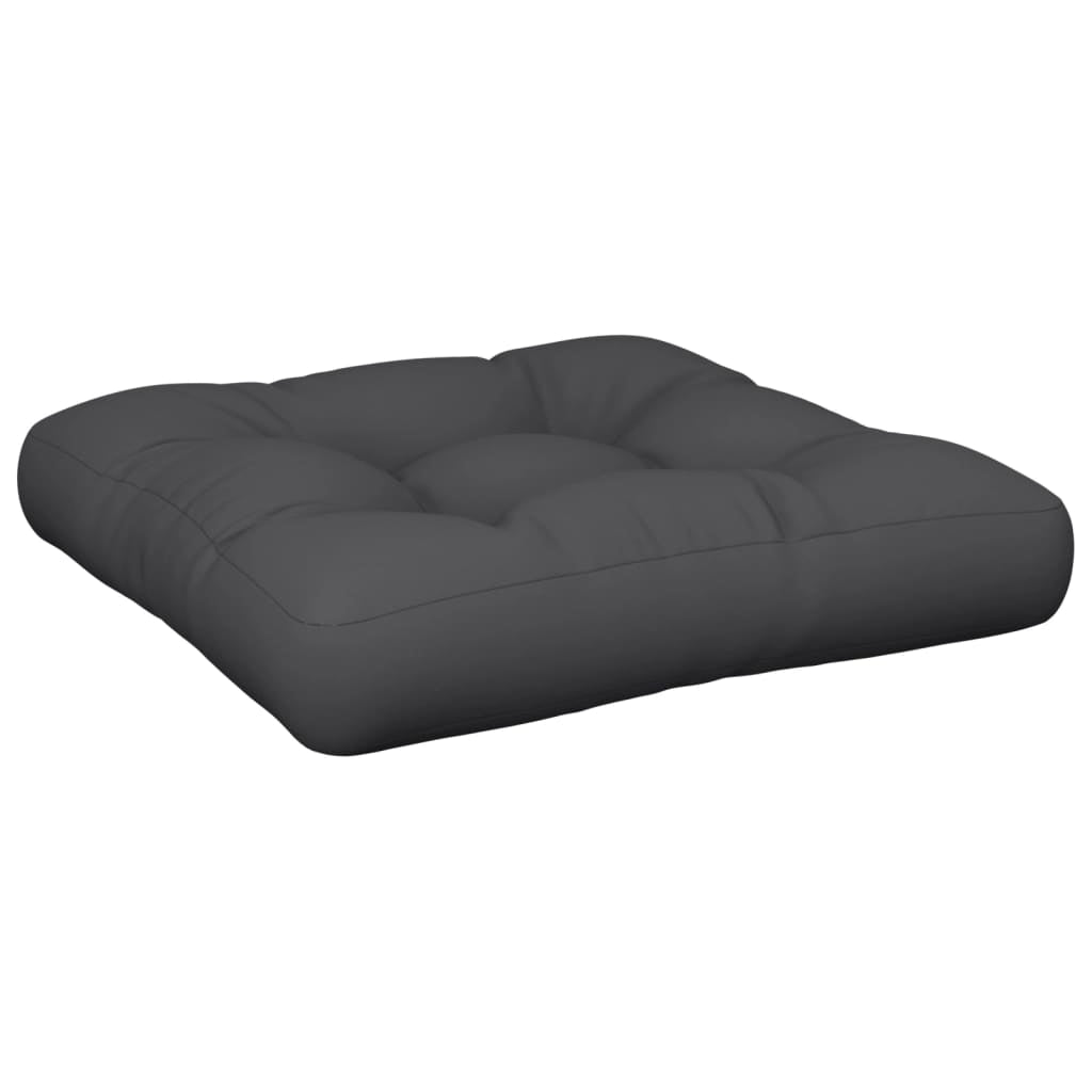 Vidaxl Cojines Para Palets 2 Unidades Tela Negro_4