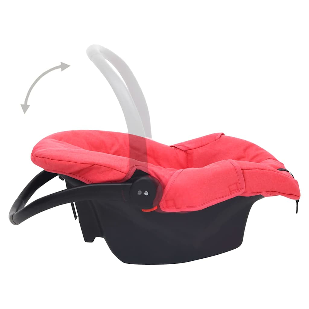 Vidaxl Sillita De Coche Para Bebés Rojo 42x65x57 Cm_4