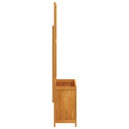 Jardinera Con Enrejado Y Estante Acacia Maciza 100x32x165 Cm_4