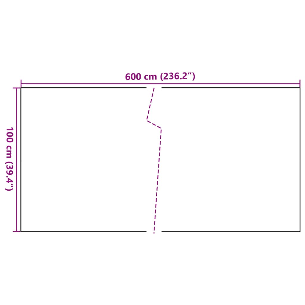 Toldo Para Balcón Ratán Sintético Marrón Claro 600x100 Cm / Vetonek_3