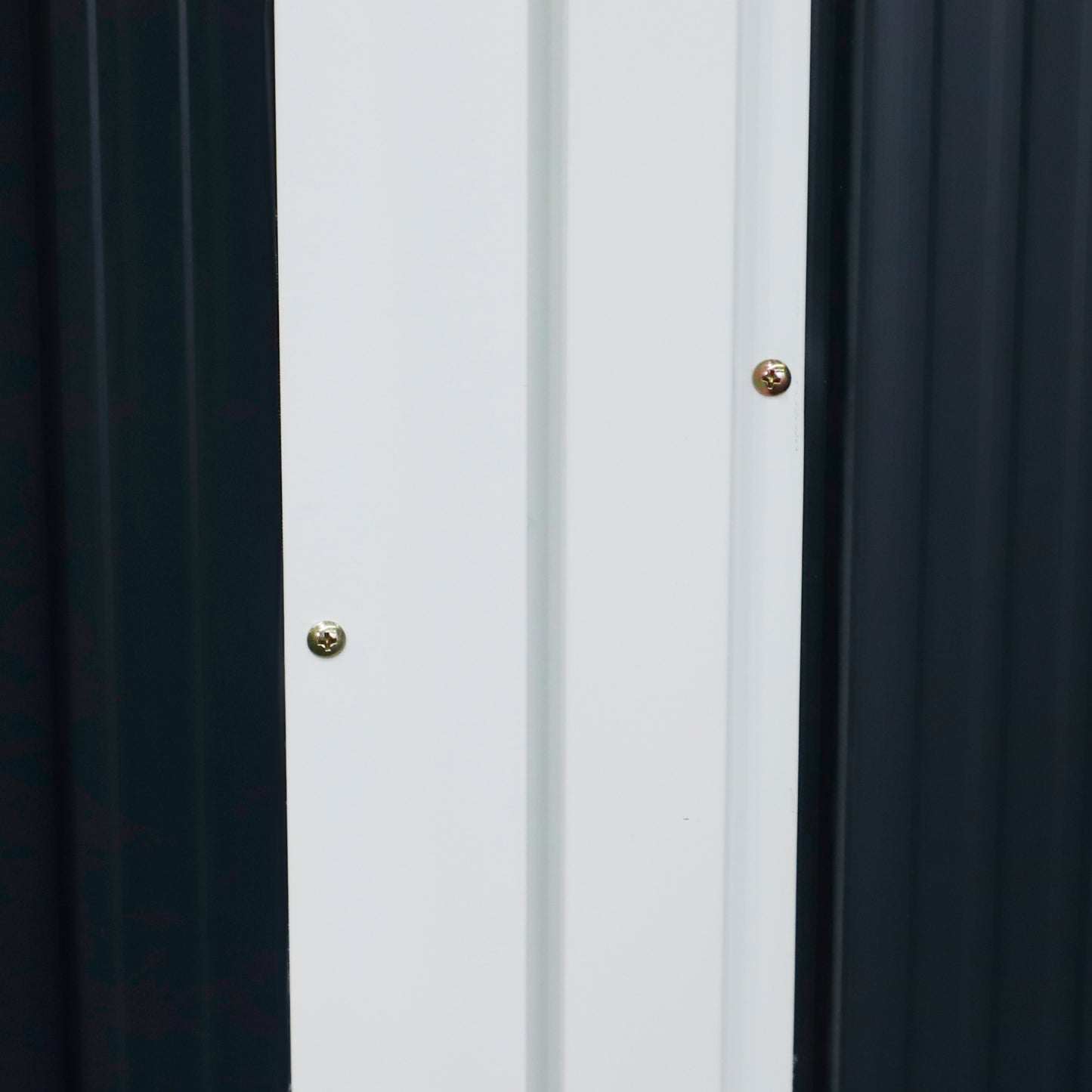 Outsunny Cobertizo De Acero 1,27㎡ 143x89x186cm Con Techo Inclinado Y Puerta Gris_3