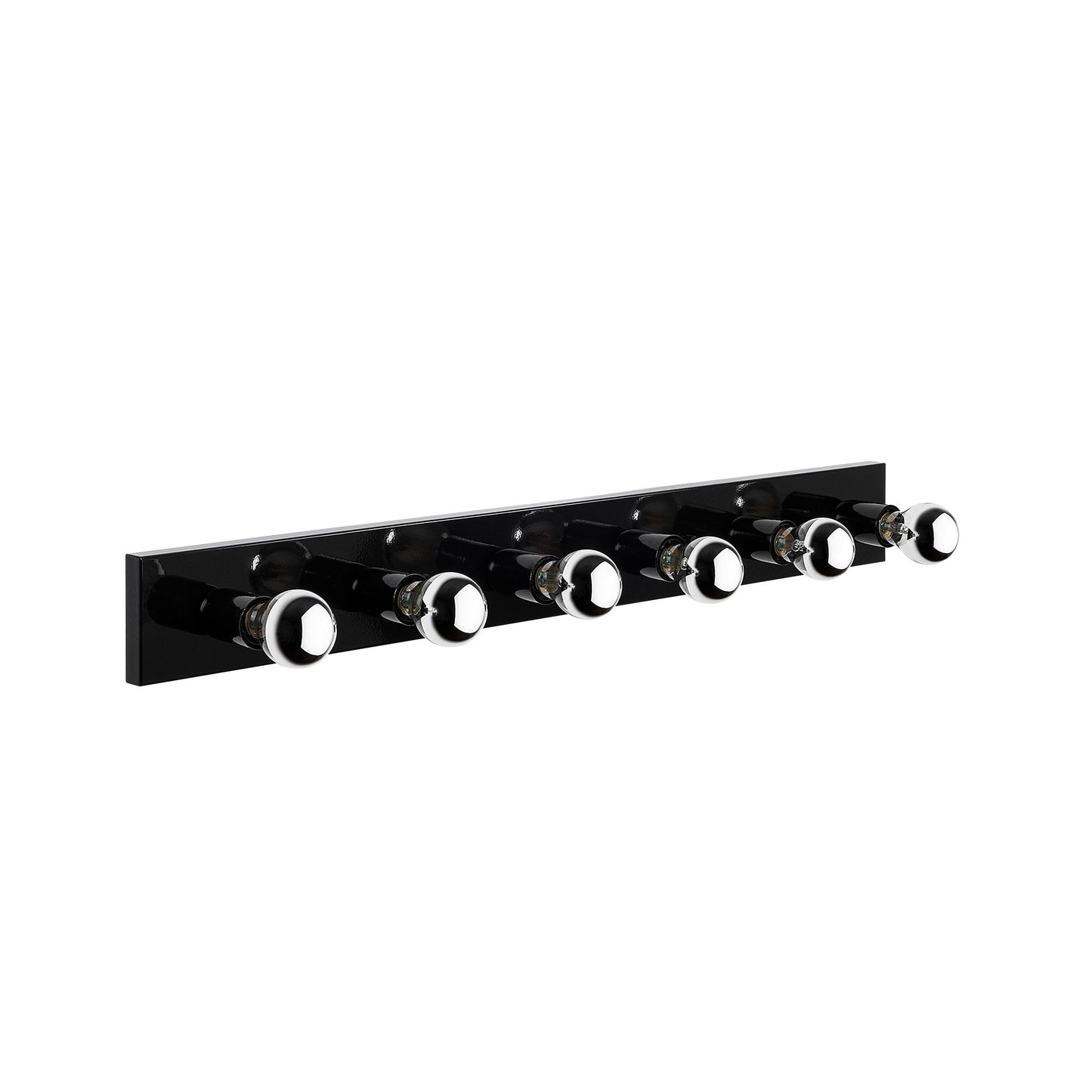 Aplique De Pared, Metal , Negro, 10x10x91, Casquillo 6 X E27 Max 40 W_0