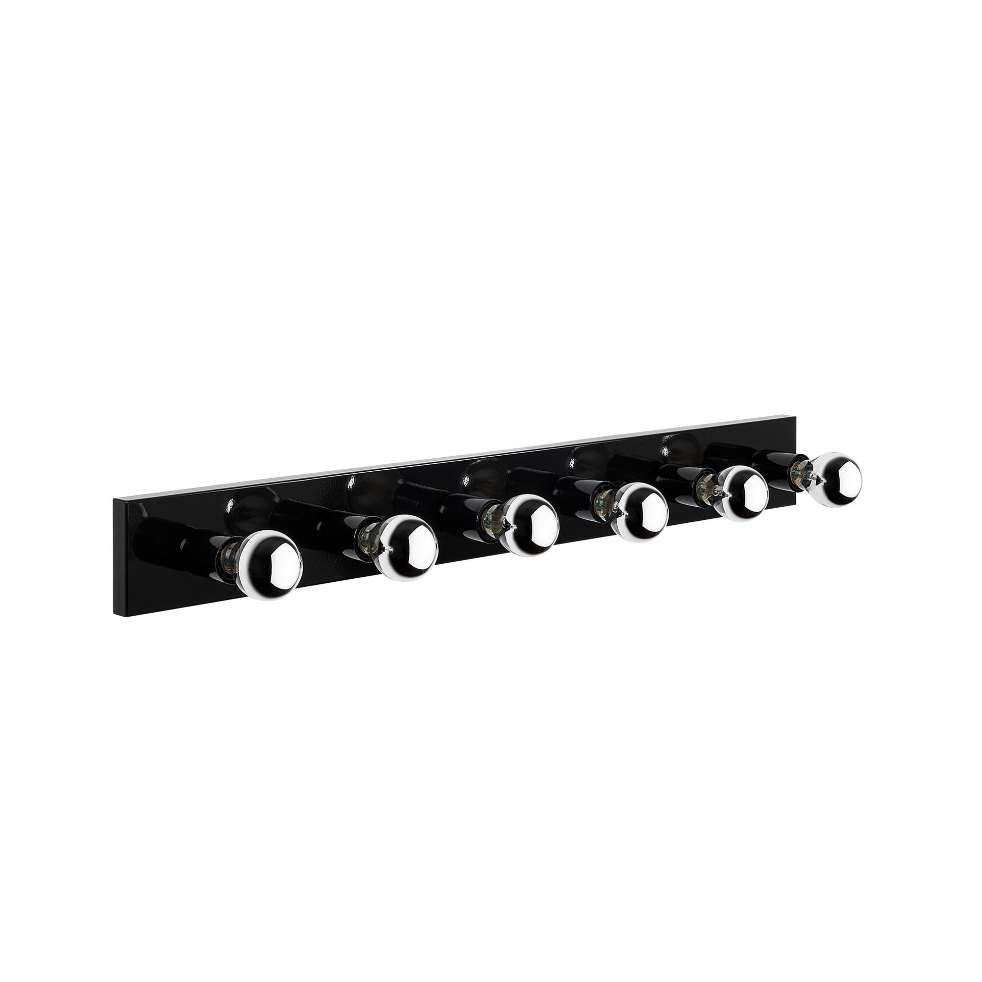 Aplique De Pared, Metal , Negro, 10x10x91, Casquillo 6 X E27 Max 40 W_0