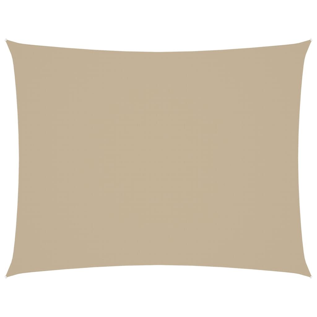 Vidaxl Toldo De Vela Rectangular Tela Oxford Beige 2,5x3,5 M_0