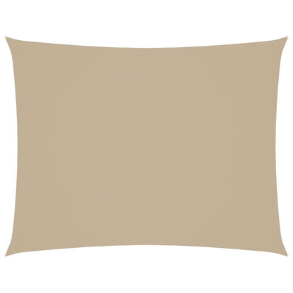 Vidaxl Toldo De Vela Rectangular Tela Oxford Beige 2,5x3,5 M_0
