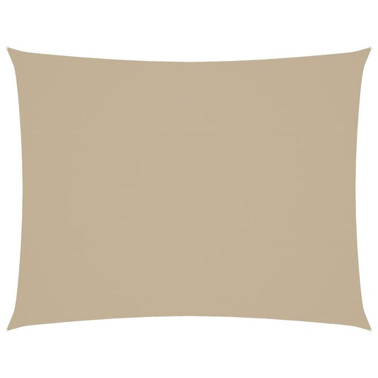 Vidaxl Toldo De Vela Rectangular Tela Oxford Beige 2,5x3,5 M_0