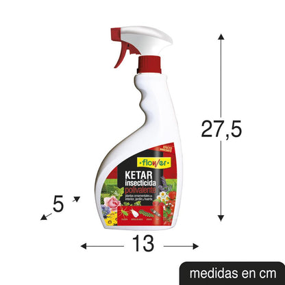 Insecticida Polivalente listo uso Ketar Flower 750 ml