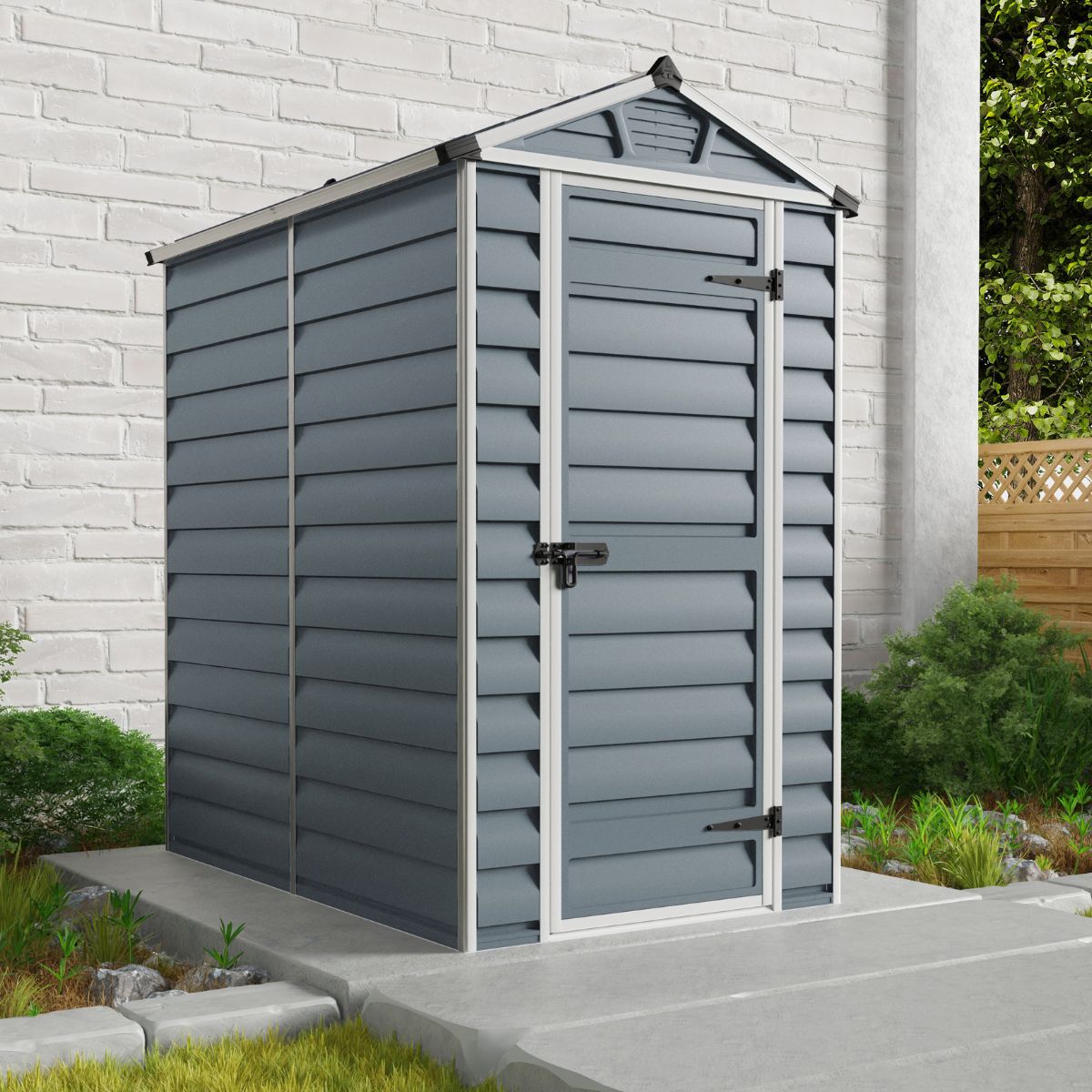 Canopia Skylight Caseta De Jardín Policarbonato 176X120X203 cm Gris