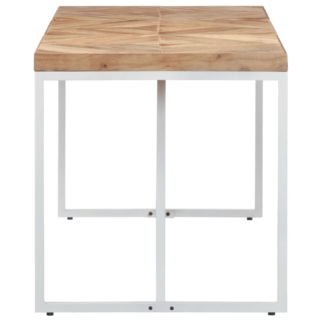 Mesa De Comedor Madera Maciza De Acacia Y Mango 160x70x76 Cm_1