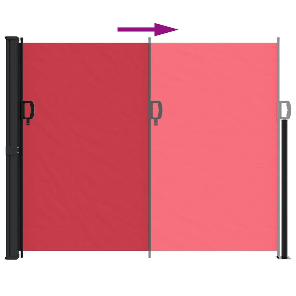 Vidaxl Toldo Lateral Retráctil Rojo 160x500 Cm_4