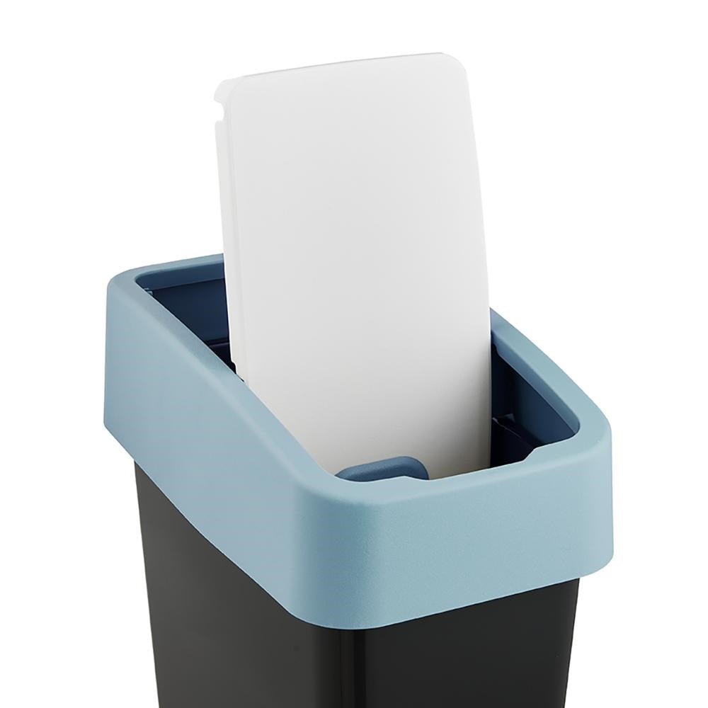 Papelera 29,5 X 18 X 36,5, Azul Nórdico