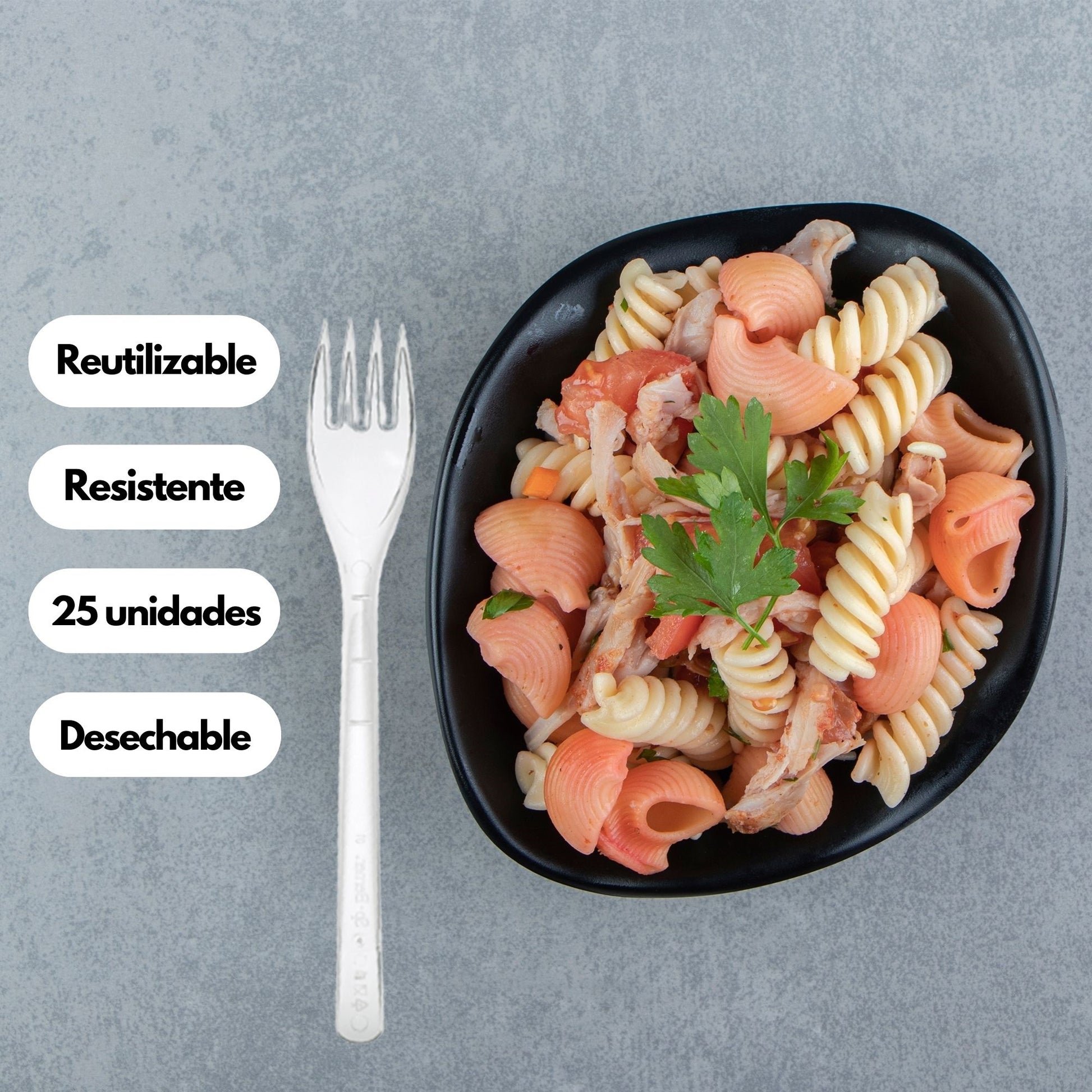 Tenedor Reutilizable (pack 25)