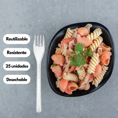 Tenedor Reutilizable (pack 25)