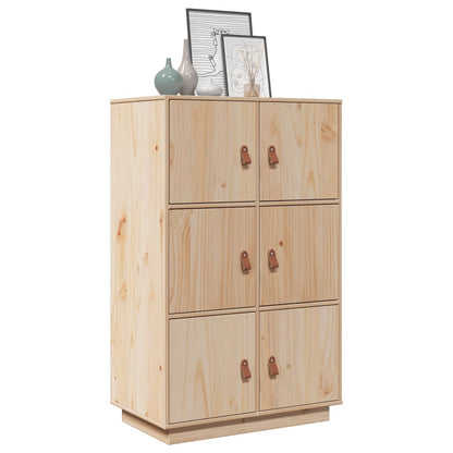 Aparador De Madera Maciza De Pino 67x40x108,5 Cm / Vetonek_1