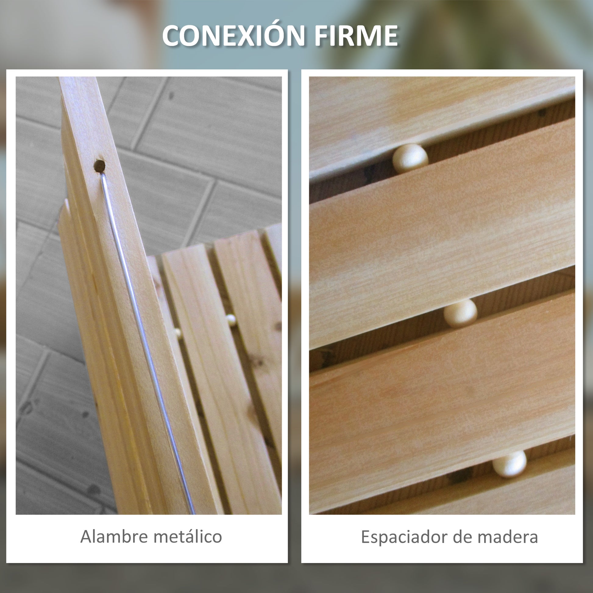 Outsunny Camino De Jardín De Madera 120x38 Cm Pasarela Enrollable Para Exterior_4