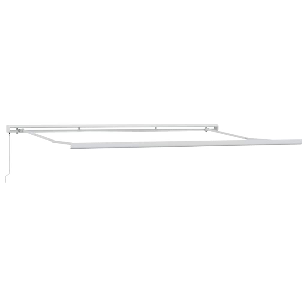 Toldo Retráctil Aluminio Y Tela Gris Antracita Y Blanco 4x3 M_4