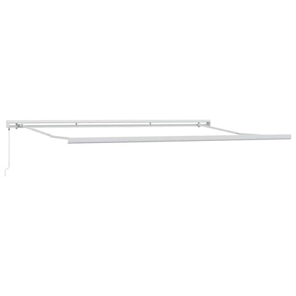 Toldo Retráctil Aluminio Y Tela Gris Antracita Y Blanco 4x3 M_4