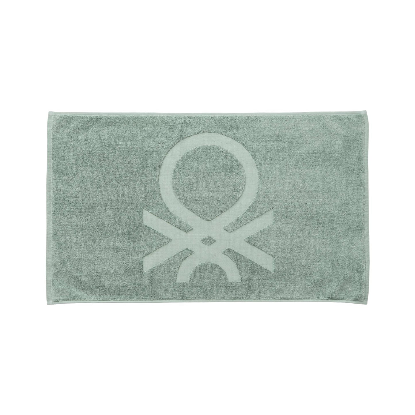 Alfombra De Baño 50x80cm 1000gsm 100% Algodon C/ Logo Bordado Verde Core Benetton_0