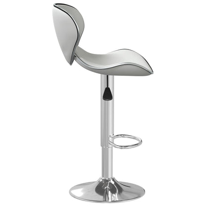 Taburete De Cocina Cuero Sintético Blanco_2