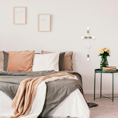 Aplique De Pared, Metal , Blanco, 20x15x62, Casquillo 4 X E 27 Max 40 W_4