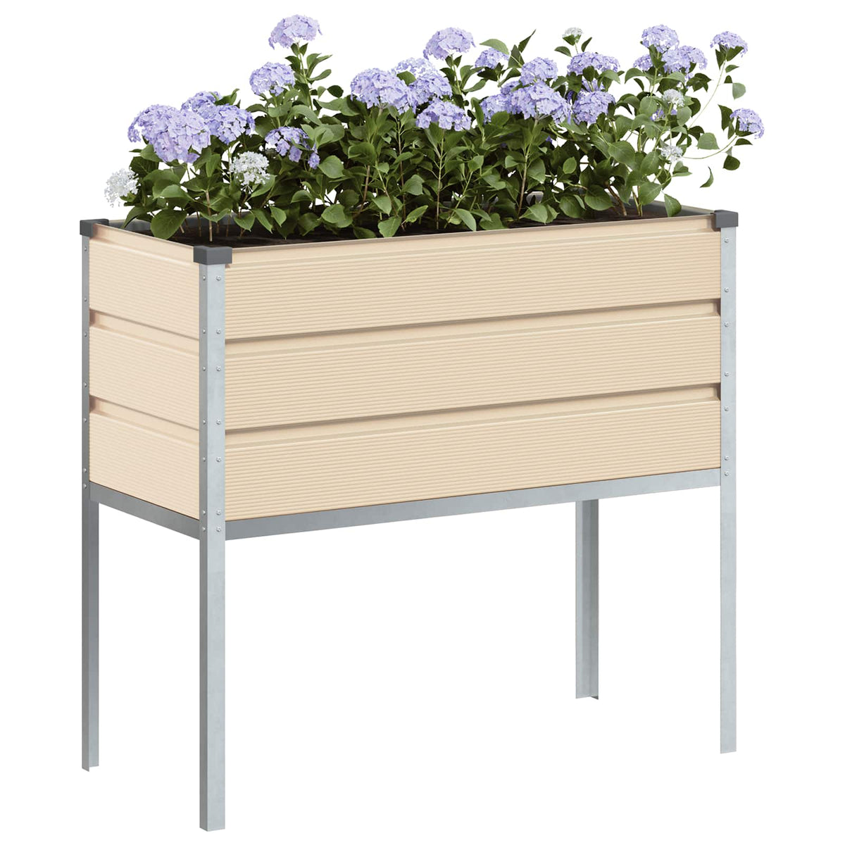 Jardinera Marfil 100 X 45 X 90 Cm Acero Galvanizado_2
