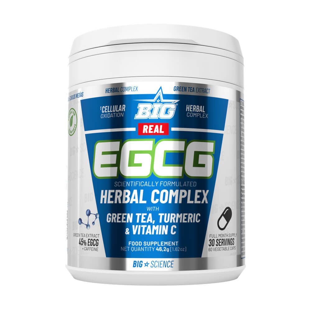 Real Egcg Herbal Complex - 60 Cápsulas - Quemadores - Big_0