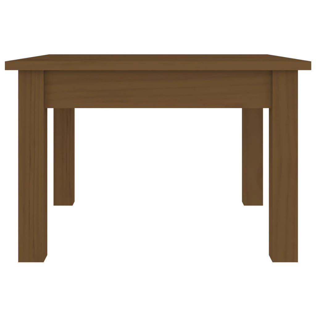 Mesa De Centro Madera Maciza De Pino Marrón Miel 45x45x30 Cm_2
