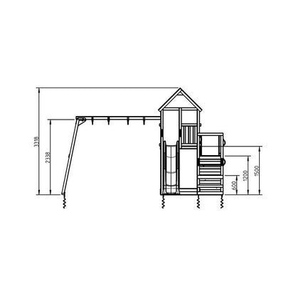 Parque Infantil Masgames Penthouse Xl Con Columpio Doble.