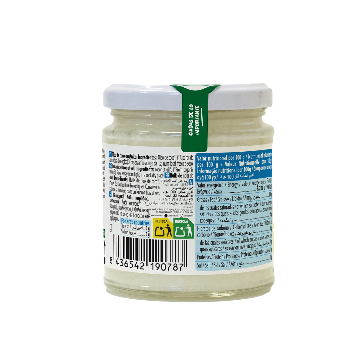 Grasa de Coco Bio NaturGreen 200 g