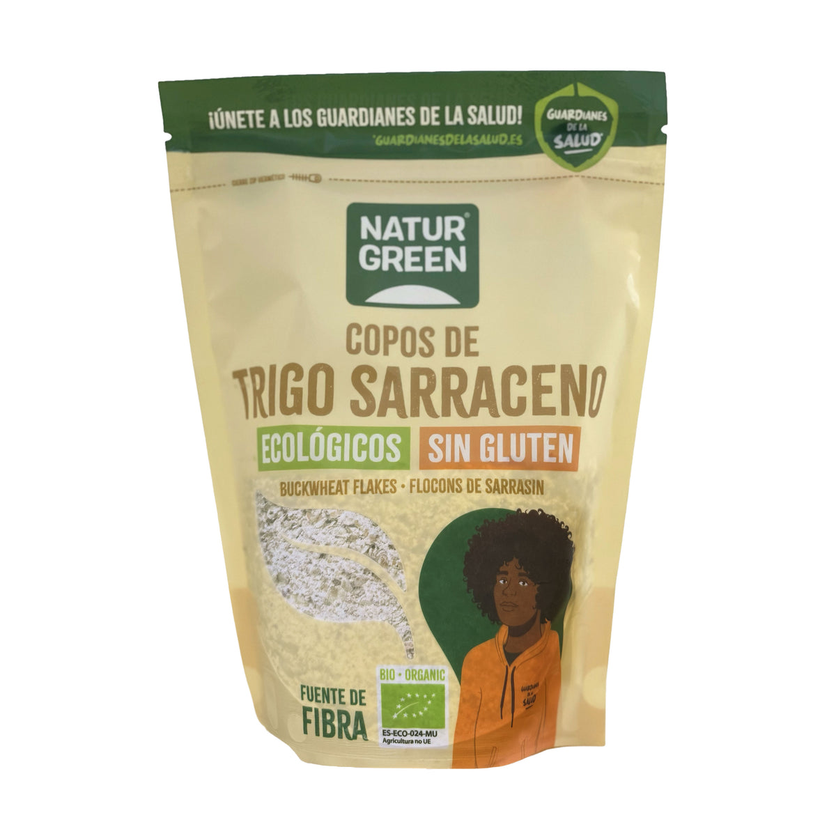 Copos de Trigo Sarraceno BIO Sin Gluten Naturgreen, 250 g