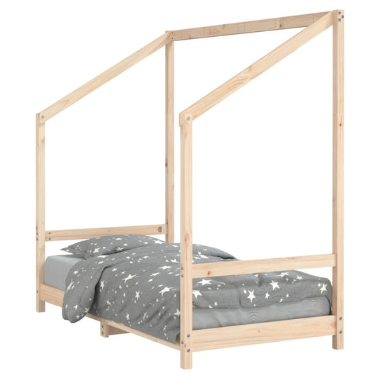 Vidaxl Estructura De Cama Para Niños Madera Maciza De Pino 80x160 Cm_0