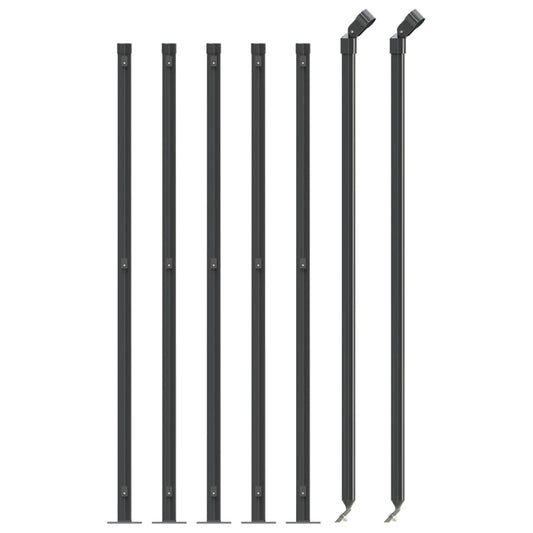 Cerca De Alambre Con Brida Gris Antracita 1,1x10 M / Vetonek_0