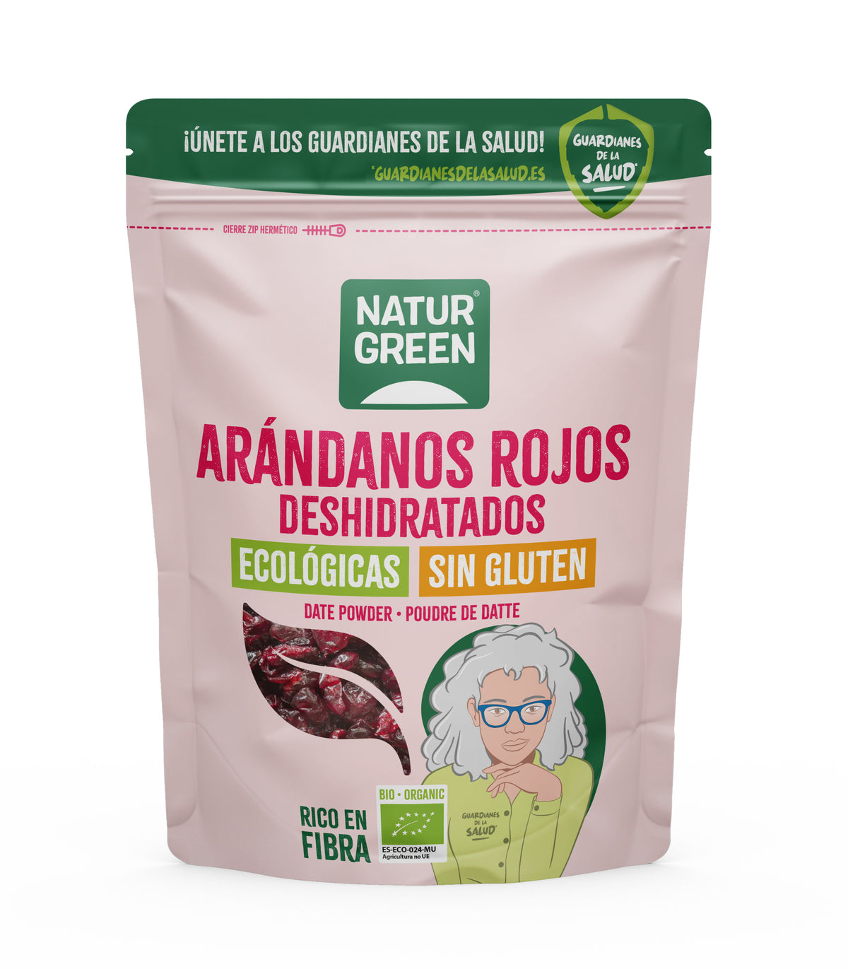 Arándanos Rojos Deshidratados Bio Naturgreen 125 g