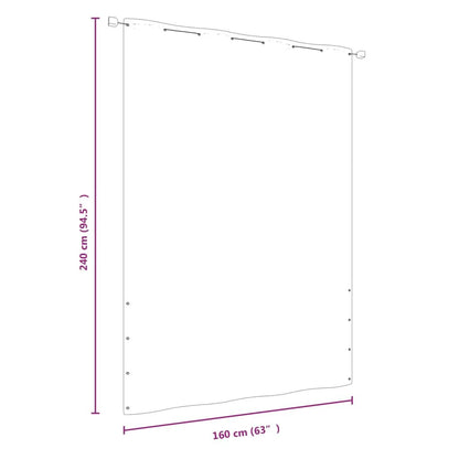 Vidaxl Toldo Para Balcón De Tela Oxford Rojo 160x240 Cm_4
