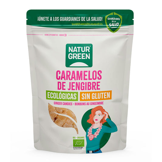 Caramelos de Jengibre Naturgreen, 125 g