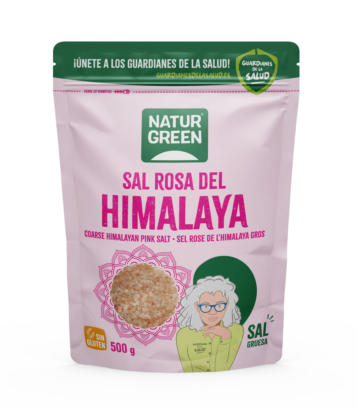 Sal rosa del Himalaya gruesa Naturgreen 500 g
