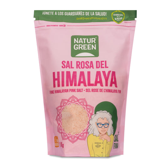 Sal rosa del Himalaya fina Naturgreen 1 kg