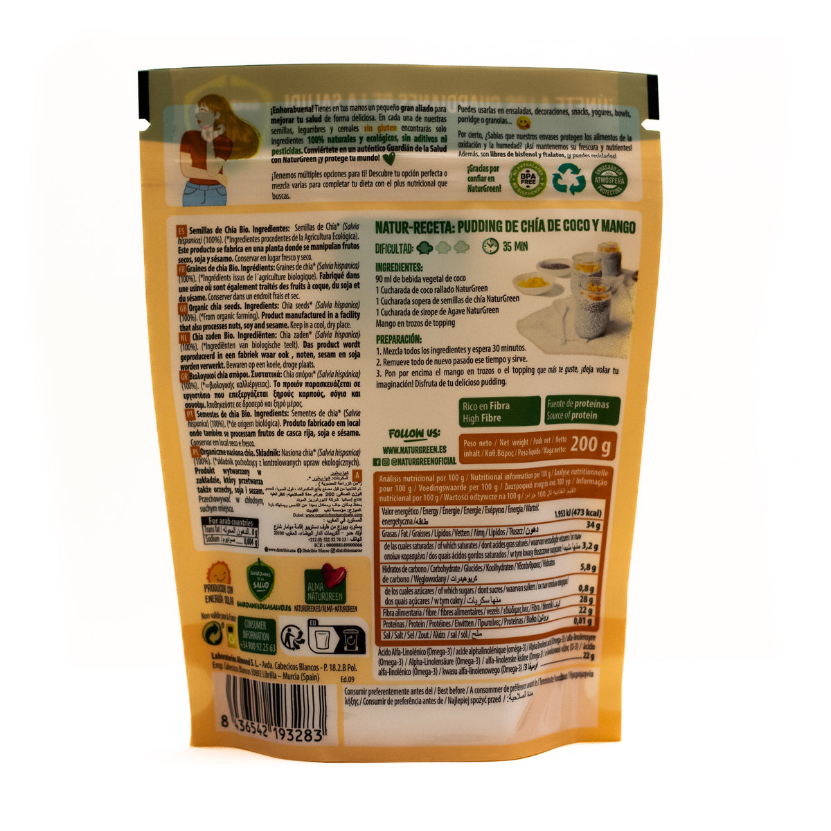 Semillas de Chia Bio NaturGreen 200 g