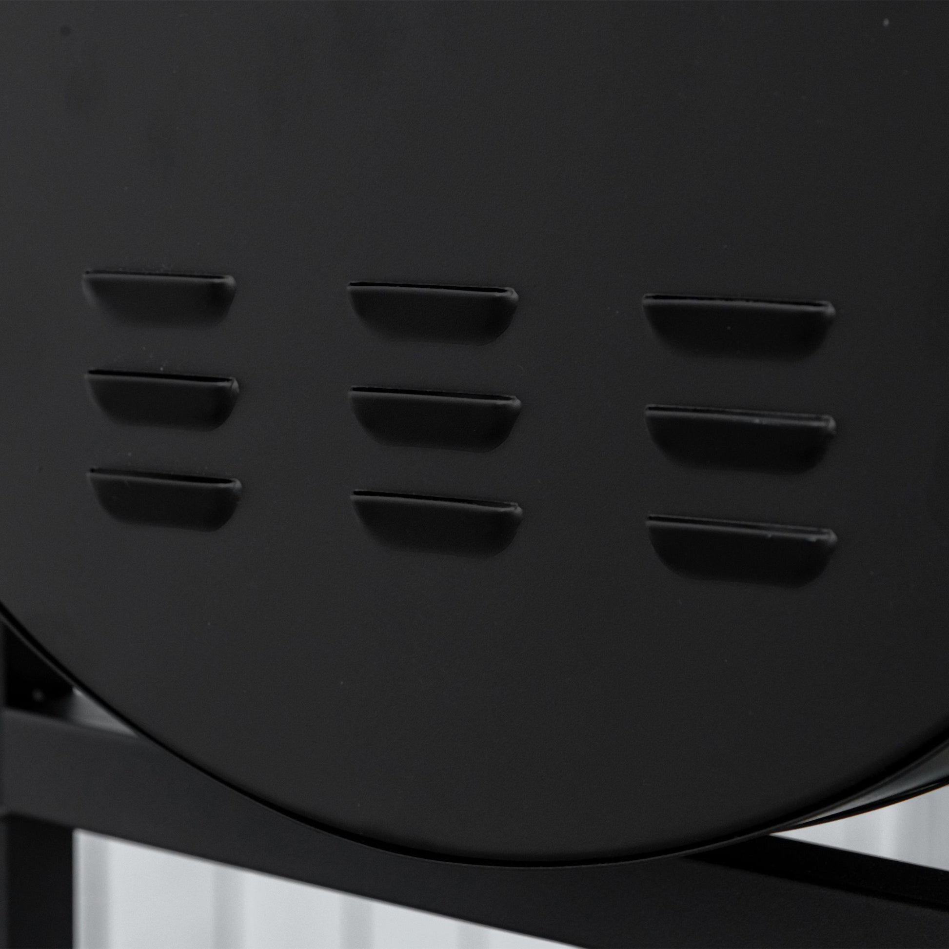 Outsunny Barbacoa De Carbón Con Parrilla Ajustable En Altura Ruedas 90x45x96 Cm_3