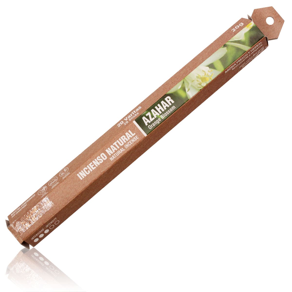 Incienso Natural Azahar SYS Aromas | 20 Sticks | Aroma Floral y Mediterráneo | Carbón Vegetal, Resinas y Bambú_0