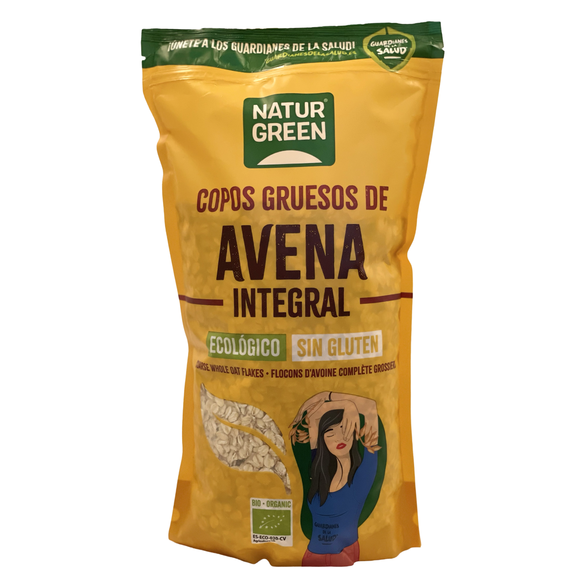 Copos de Avena Gruesos Sin Gluten Bio NaturGreen 1 Kg