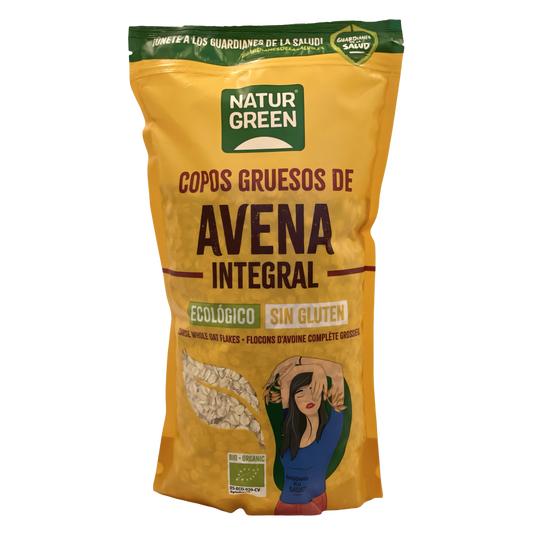 Copos de Avena Gruesos Sin Gluten Bio NaturGreen 1 Kg