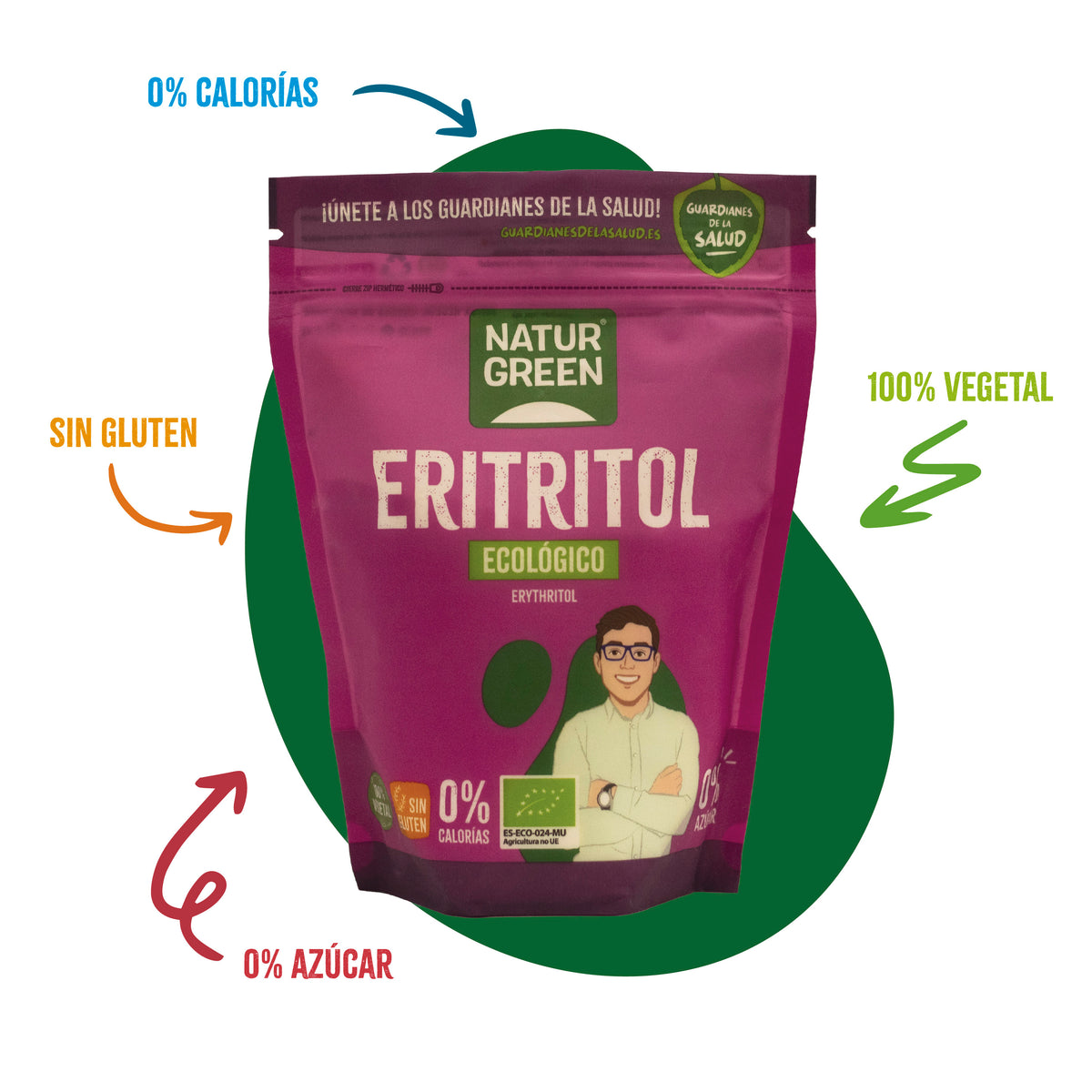 Eritritol Ecológico Naturgreen 500 g