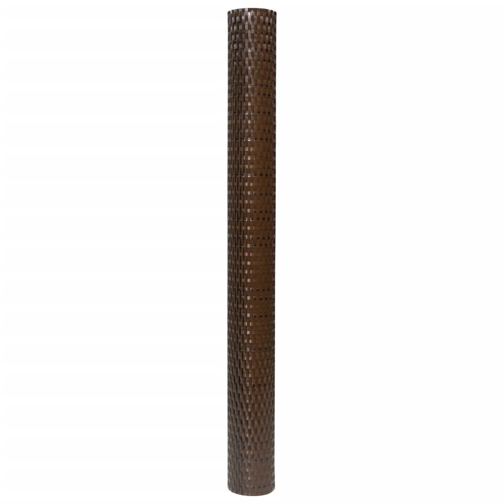 Toldo Para Balcón Ratán Sintético Marrón Y Negro 500x80 Cm / Vetonek_4