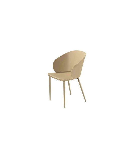 Sillón Cross Acabado Polietileno Color Beige, 80cm(alto) 56cm(ancho) 54cm(fondo)._0