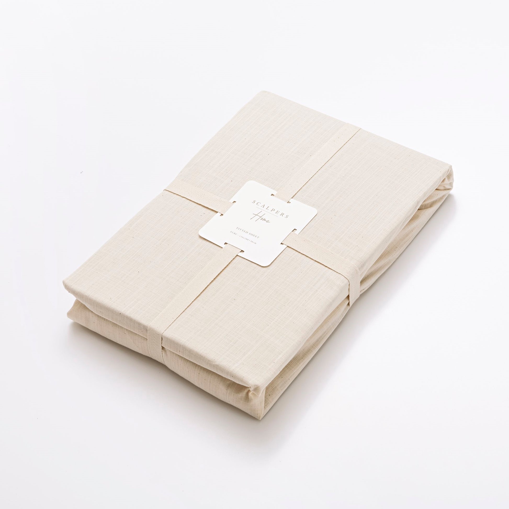 Sábana Bajera Ocre 150x200+30cm 100% Algodón 140gsm Ecru Haze Scalpers Home