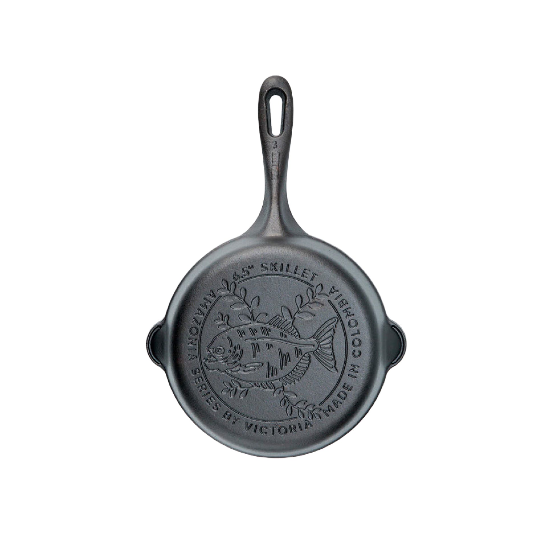 Victoria Sartén Hierro Fundido Curado Amazonía Piraña Inducción 16,5cm, Apta Para Todas Las Cocinas_0